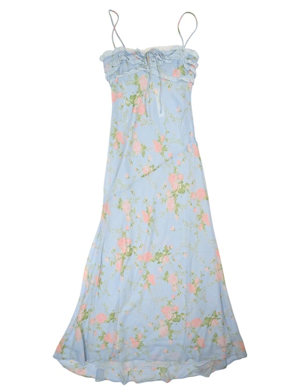 For Love & Lemons Natalie Maxi Dress in Blue